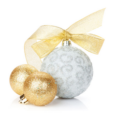 Gold Shatterproof Finish Christmas Ball Ornaments